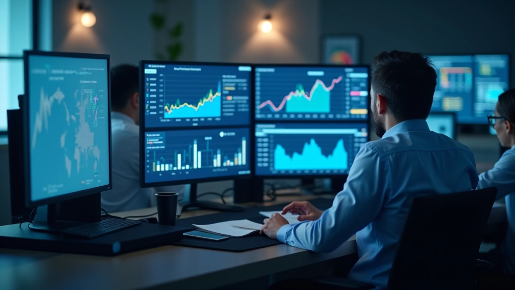 Arbeitsbereich für Handelsanalyse mit Daten und Visualisierungen